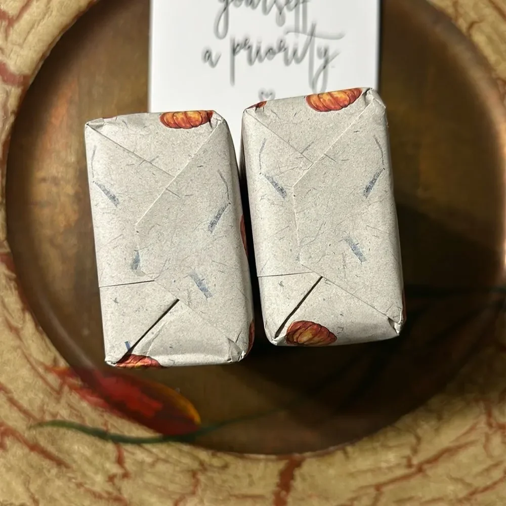 CASTELBEL LIMITED EDITION Autumn Leaves & Pumpkins Please Scented 2 Soap Bars